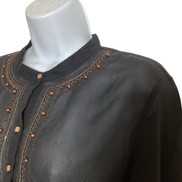 NY & Co Sheer Swim Coverup - Picture 3 of 7